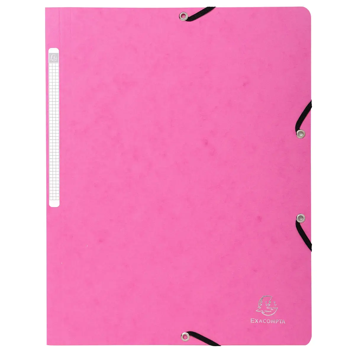 Chemise à élastique sans rabat carte lustrée 400gm² - A4 - Rose - EXACOMPTA photo du produit
