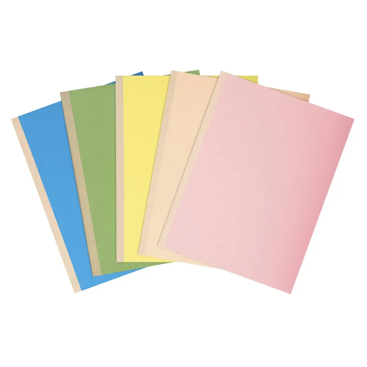 Paquet de 10 chemises &agrave; soufflet dos toil&eacute; Forever&reg; 320g/m2 - 24x32cm - Couleurs assorties - EXACOMPTA photo du produit