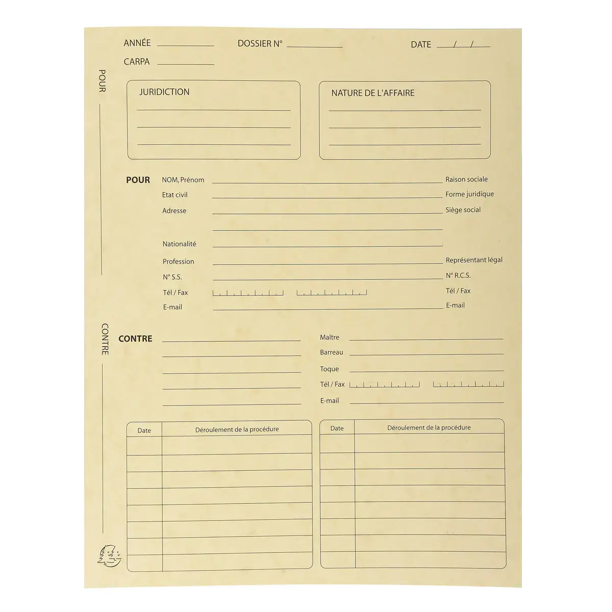 Paquet de 25 dossiers de procédure carte lustrée 25x32cm - Couleurs assorties - EXACOMPTA photo du produit