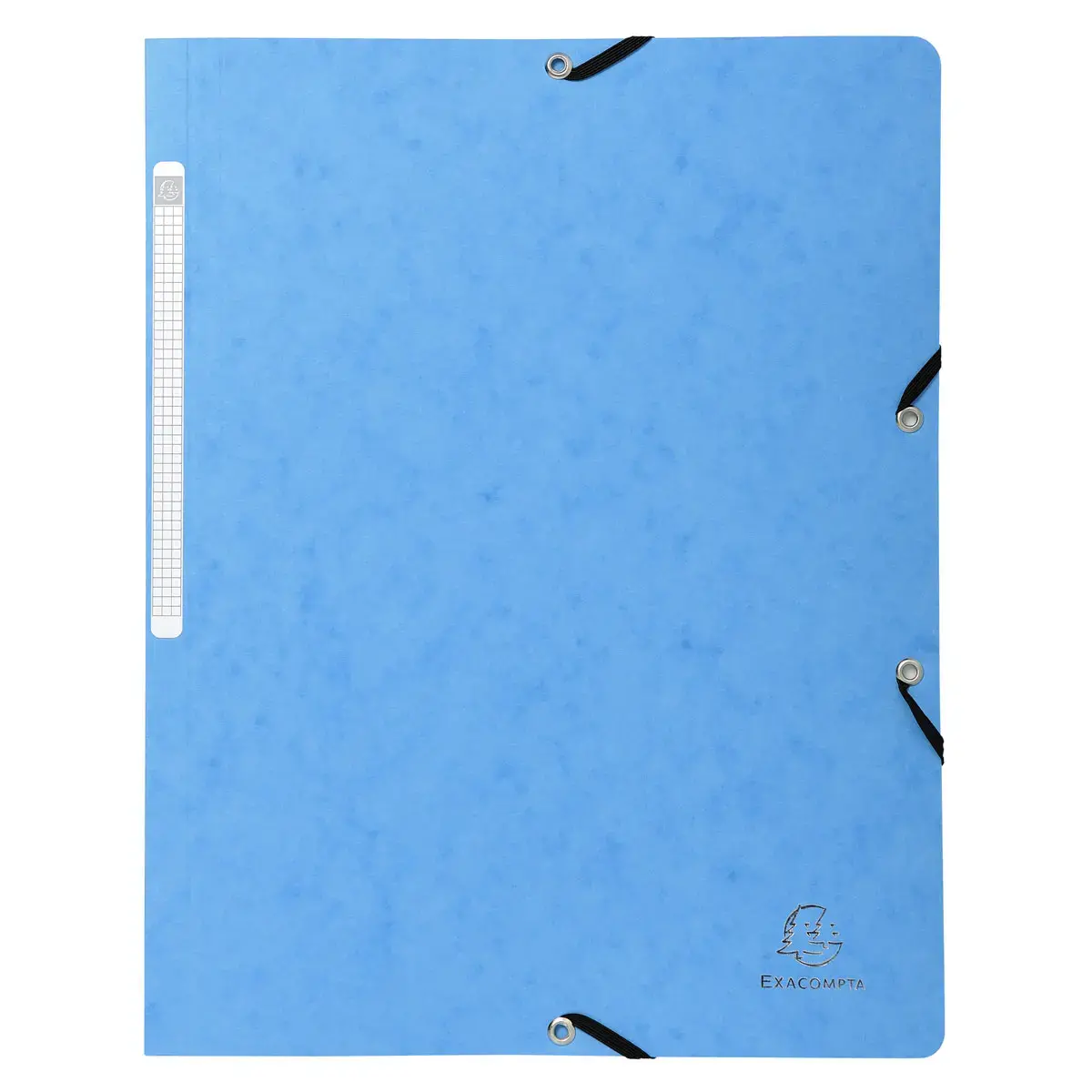 Chemise à élastique sans rabat carte lustrée 400gm² - A4 - Turquoise - EXACOMPTA photo du produit