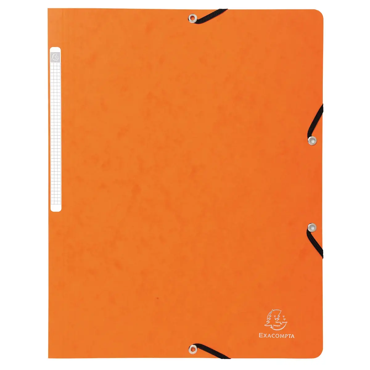 Chemise &agrave; &eacute;lastique sans rabat carte lustr&eacute;e 400gm&sup2; - A4 - Orange - EXACOMPTA photo du produit