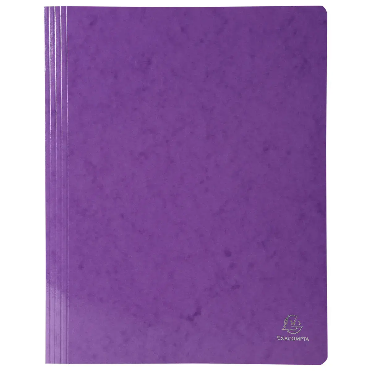 Chemise &agrave; lamelle carte lustr&eacute;e pellicul&eacute;e 355gm&sup2; Iderama - A4 - Violet - EXACOMPTA photo du produit