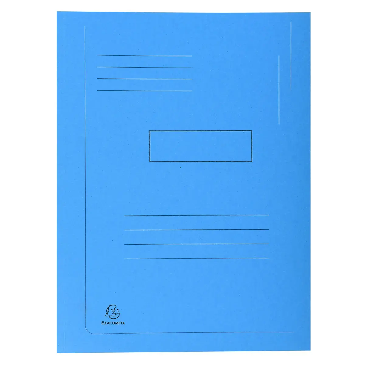 Chemise imprimée à 2 rabats Forever® 290g/m² - 24x32cm - Bleu vif - EXACOMPTA photo du produit