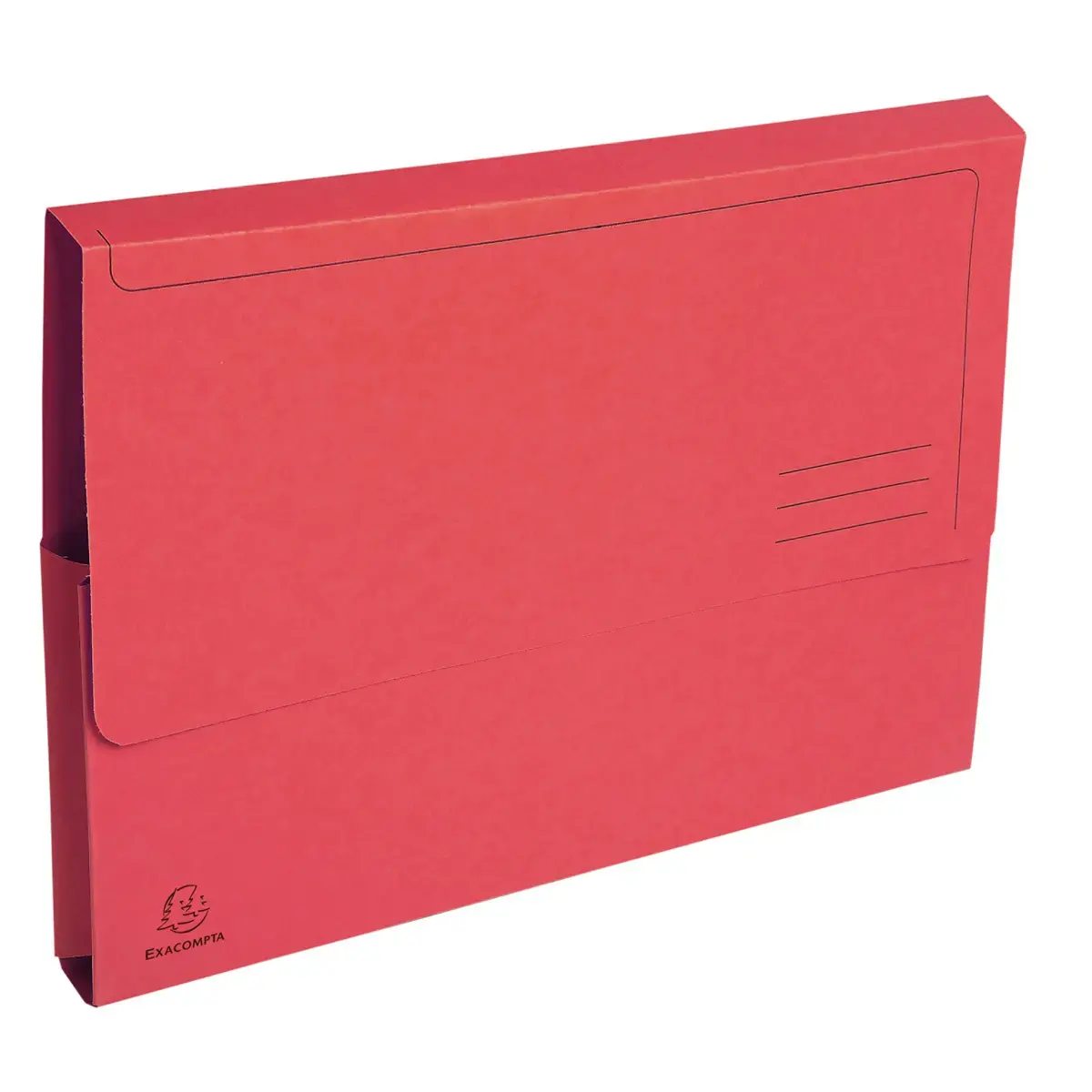 Paquet de 10 chemises poche coloris vifs Forever - 24x32cm - Rouge - EXACOMPTA photo du produit
