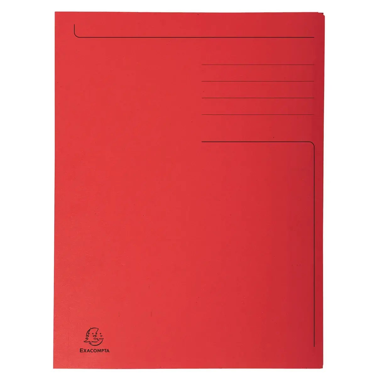 Chemise imprimée 3 rabats Forever® 280gm² - Folio - Rouge - EXACOMPTA photo du produit
