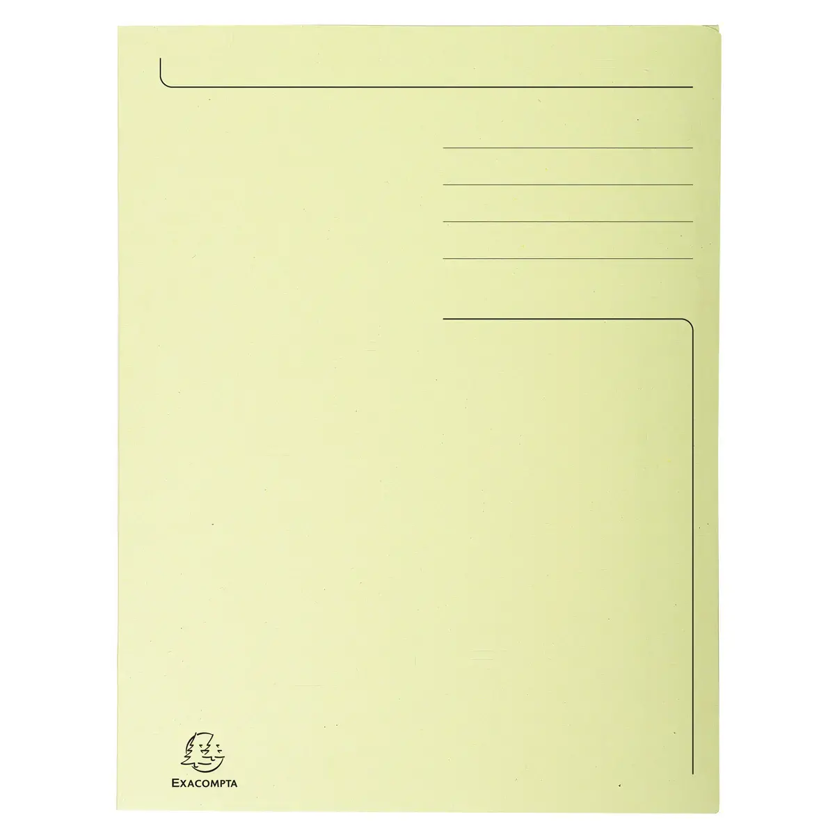 Chemise imprimée 3 rabats Forever® 280gm² - Folio - Jaune - EXACOMPTA photo du produit