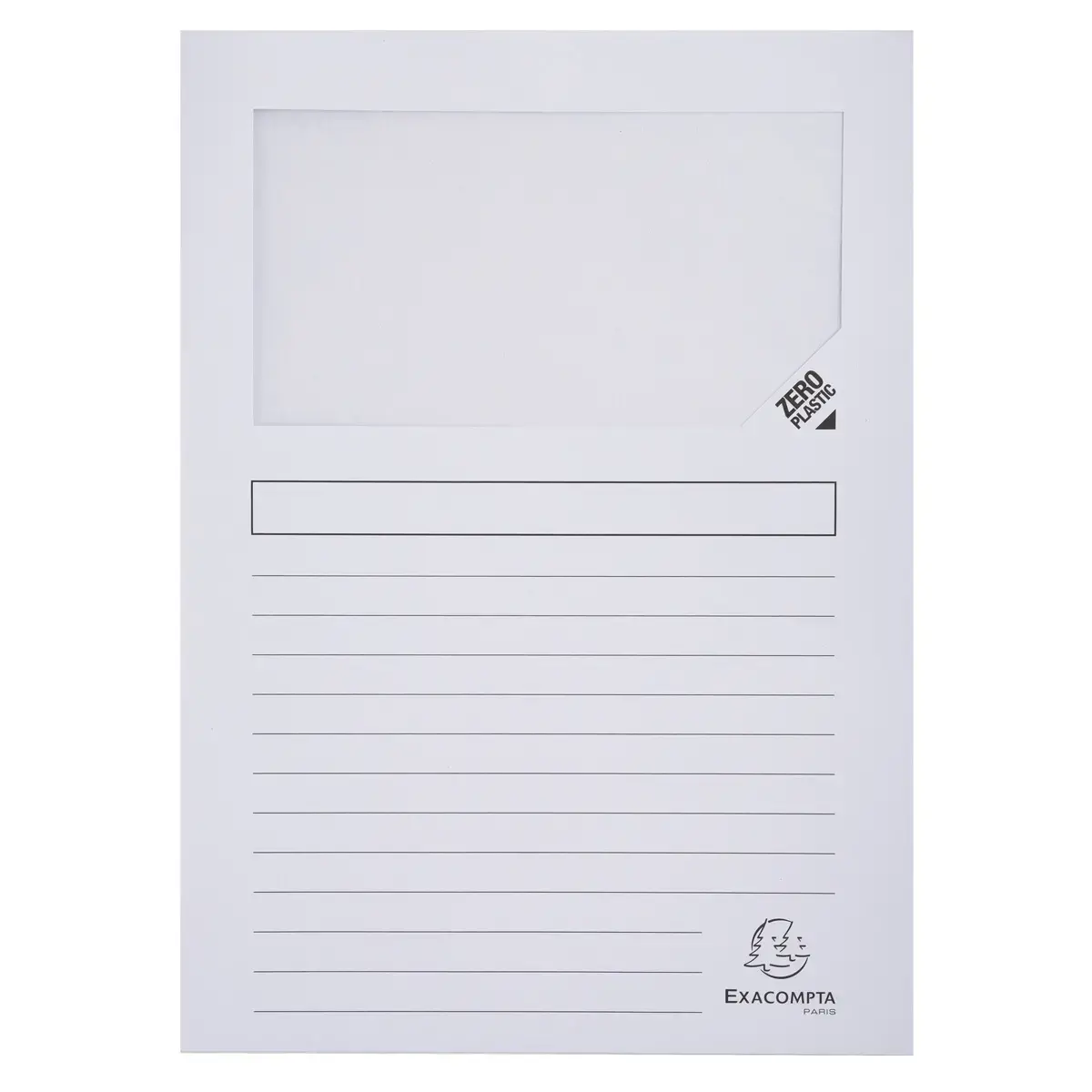 Paquet de 100 chemises à fenetre Forever® - 22 x 31 cm - Blanc - Exacompta photo du produit