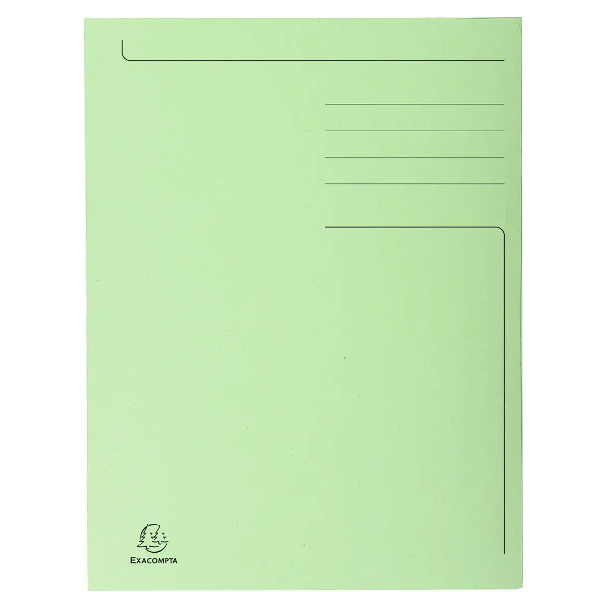 Chemise imprimée 3 rabats Forever® 280gm² - Folio - Vert Pré - EXACOMPTA photo du produit