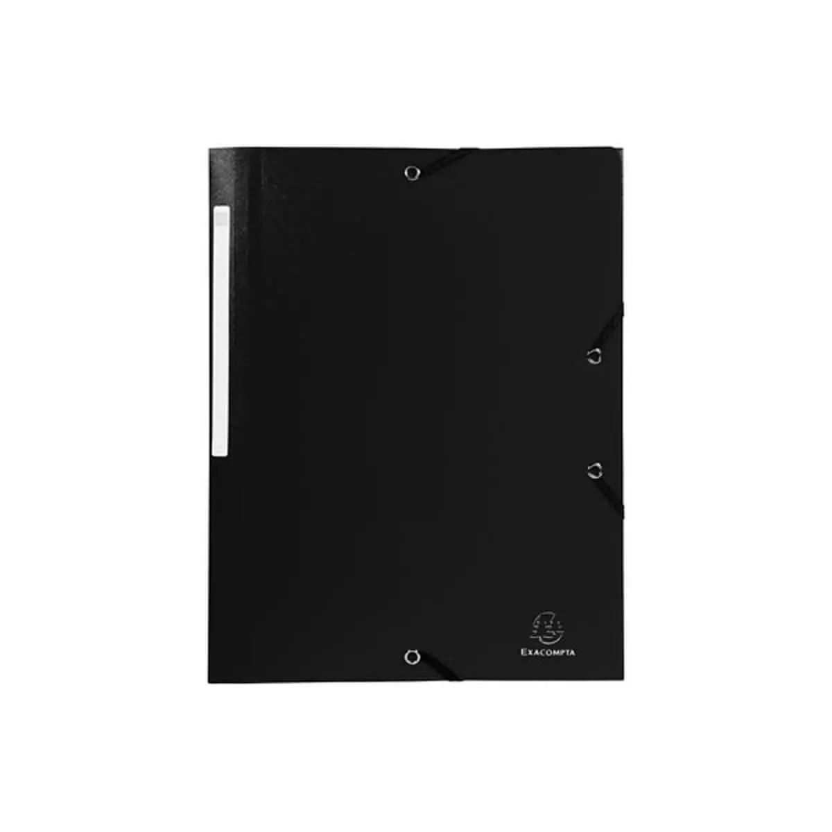 Chemise &agrave; &eacute;lastique 3 rabats Polypropyl&egrave;ne 5/10e Opaque - A4 - Noir - EXACOMPTA photo du produit