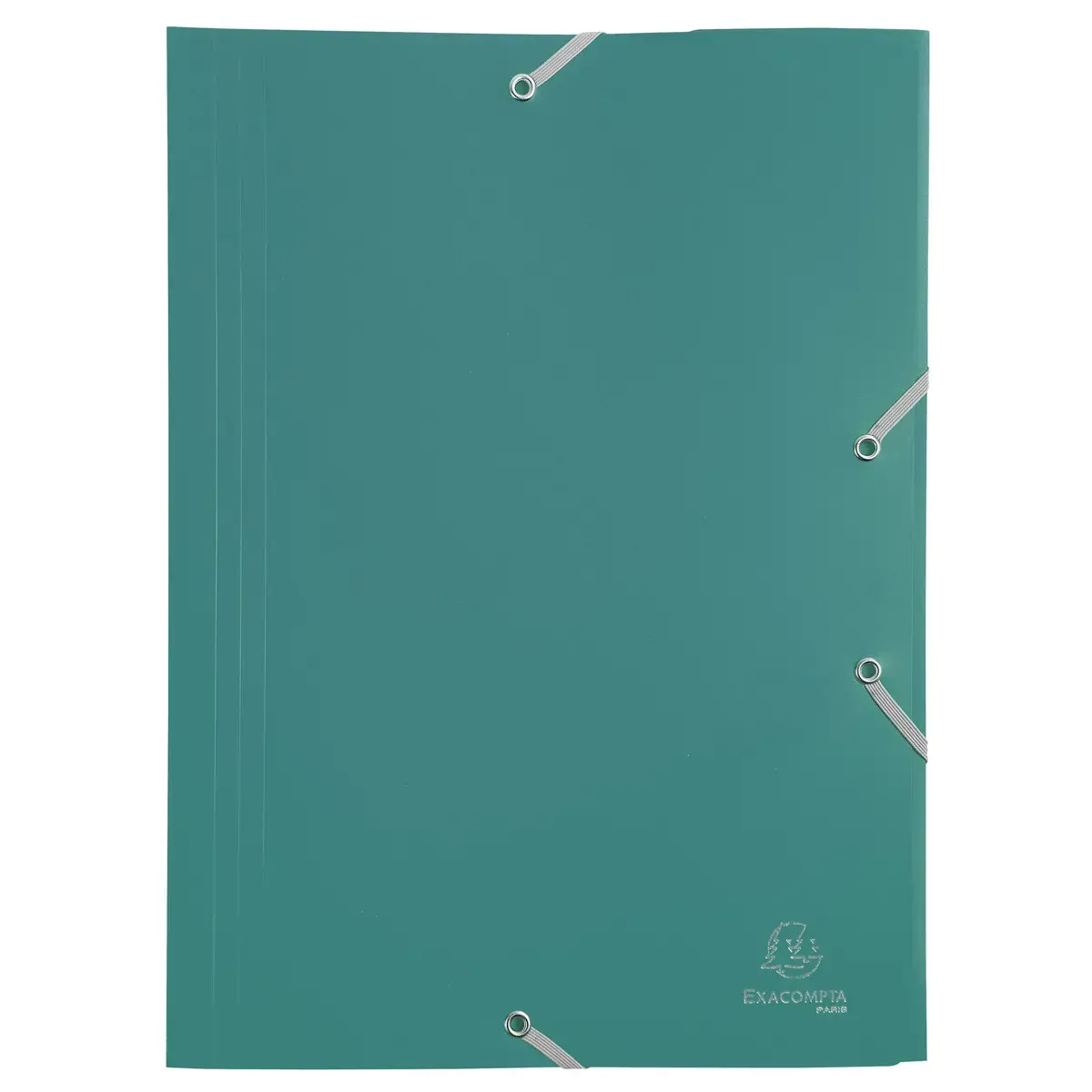Chemise à élastique 3 rabats Polypropylène 4/10e Opaque Eco - A4 - Vert - EXACOMPTA photo du produit