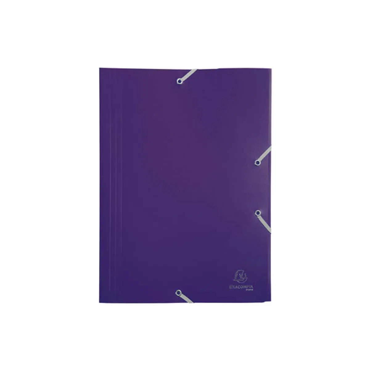 Chemise à élastique 3 rabats Polypropylène 4/10e Opaque Eco - A4 - Violet - EXACOMPTA photo du produit