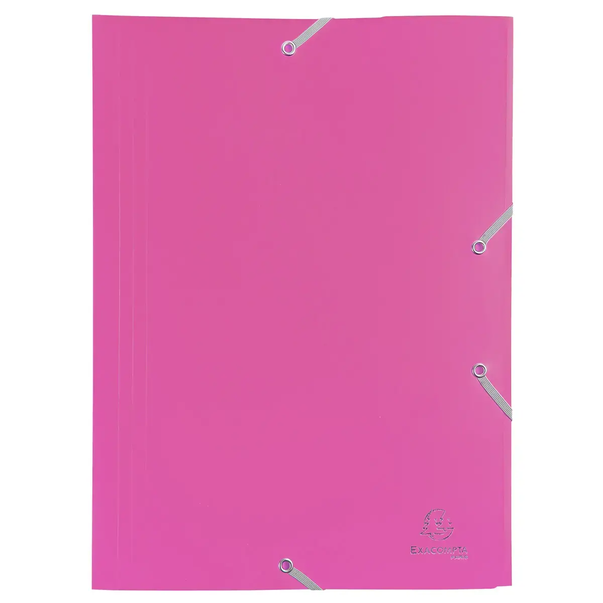 Chemise &agrave; &eacute;lastique 3 rabats Polypropyl&egrave;ne 4/10e Opaque Eco - A4 - Fuchsia - EXACOMPTA photo du produit