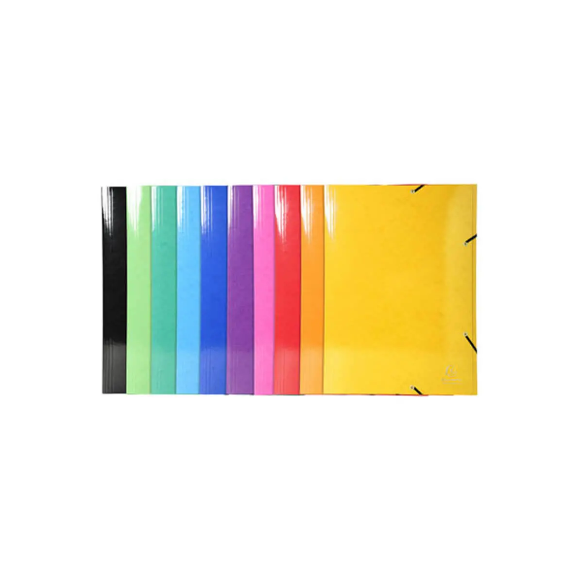 Chemise à élastiques Maxi capacity carte lustrée pelliculée 600gm² - Iderama - A3 - Couleurs assorties - EXACOMPTA photo du produit