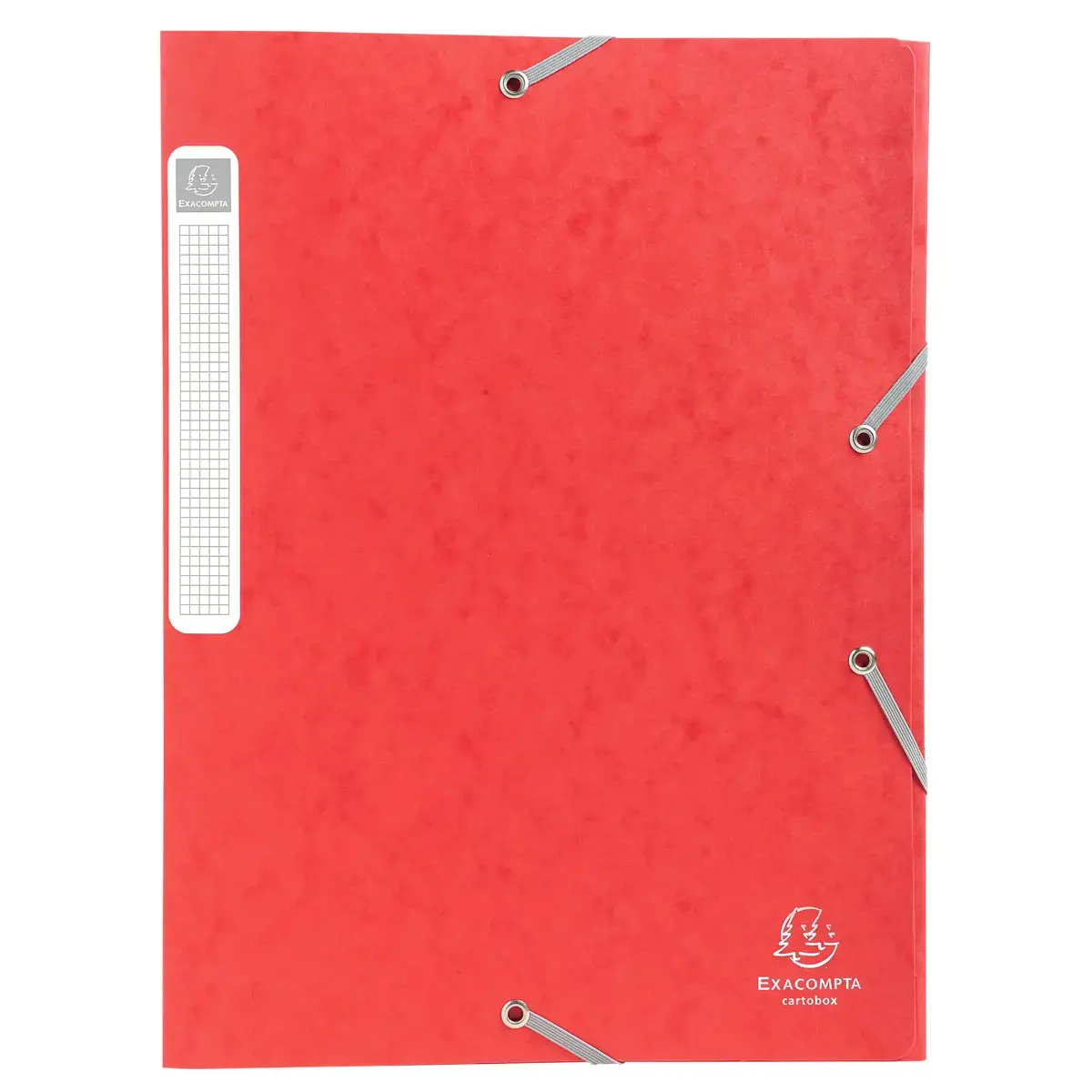 Boite de classement livrée à plat Cartobox Dos 25mm Carte lustrée - A4 - Rouge - EXACOMPTA photo du produit
