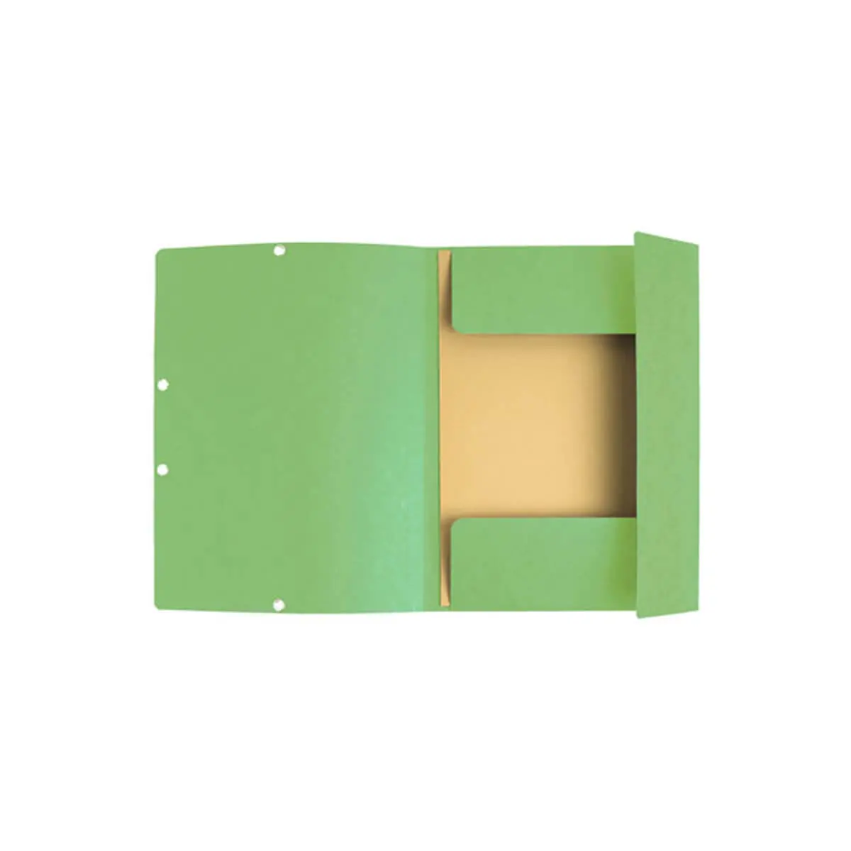 Chemise 3 rabats à élastiques carte lustrée 400g/m2 - A4 - Tilleul - EXACOMPTA photo du produit