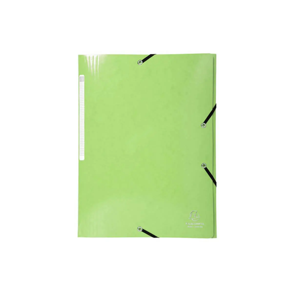 Chemise à élastiques 3 rabats Maxi capacity carte lustrée pelliculée 425gm² Iderama A4 - Vert anis - EXACOMPTA photo du produit
