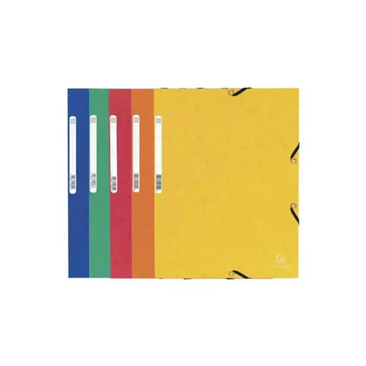 Chemise &agrave; &eacute;lastique 3 rabats carte lustr&eacute;e 355gm&sup2; - A4 - Couleurs assorties - EXACOMPTA photo du produit