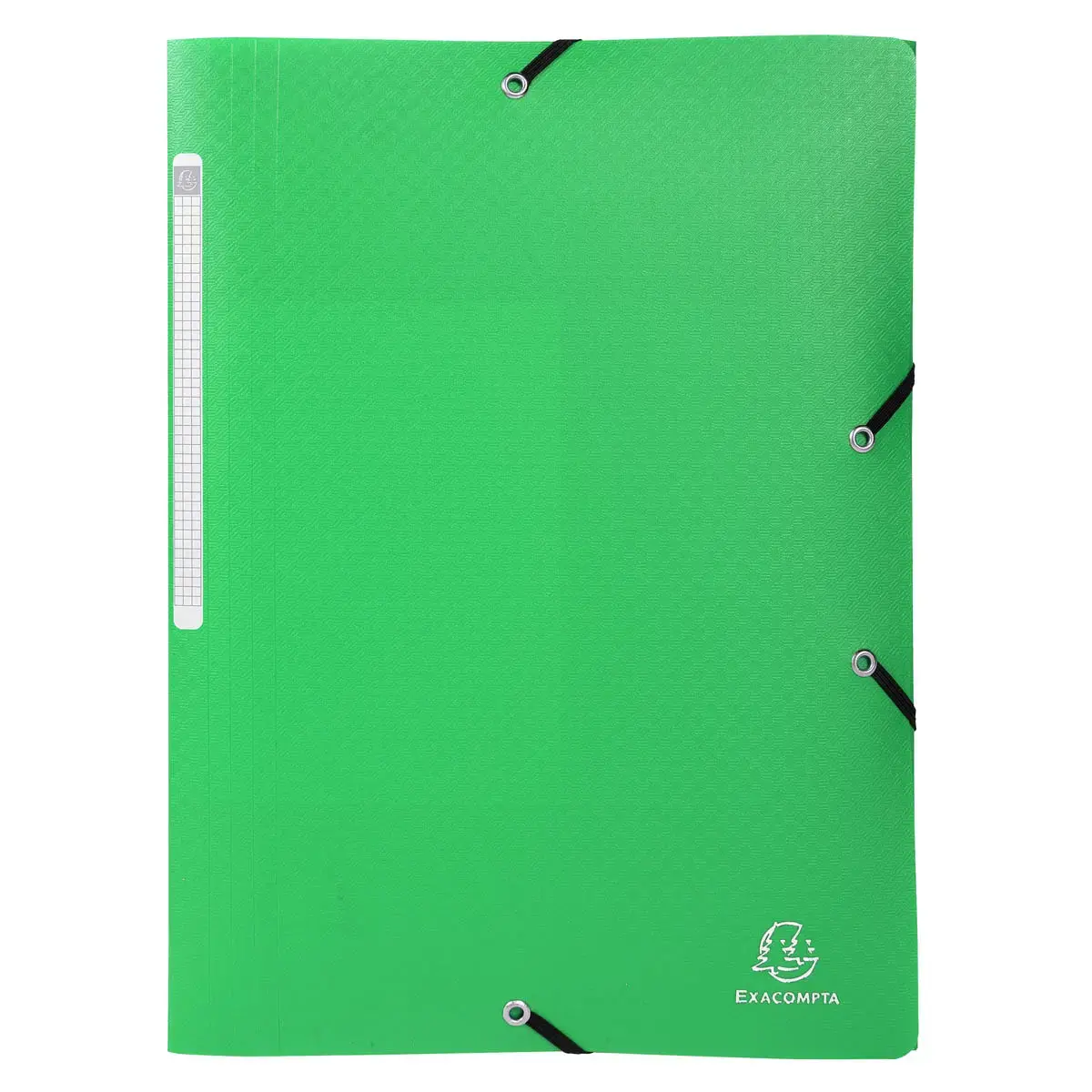 Chemise à élastiques 3 rabats PP OPAK - A4 - Vert clair - EXACOMPTA photo du produit