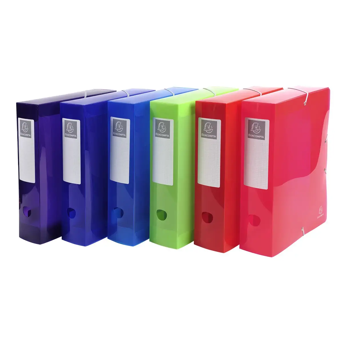 Boite de classement en polyproppylène dos 80mm Iderama PP - A4 - Couleurs assorties - EXACOMPTA photo du produit