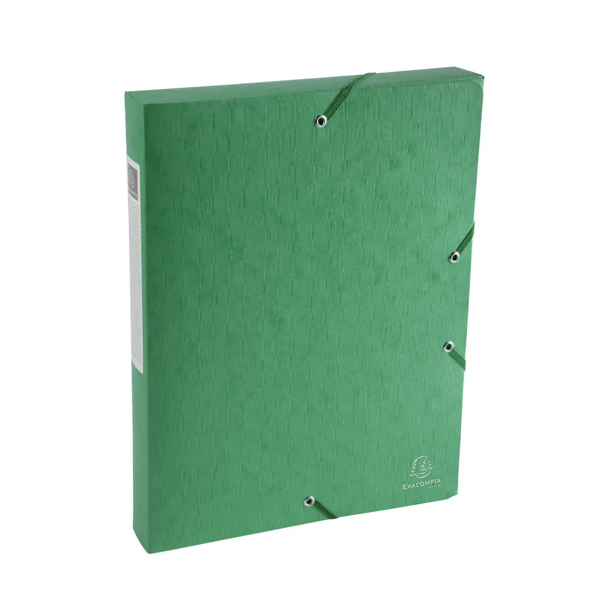 Boite de classement Exabox Dos 40mm Carte lustrée Scotten - A4 - Vert - EXACOMPTA photo du produit