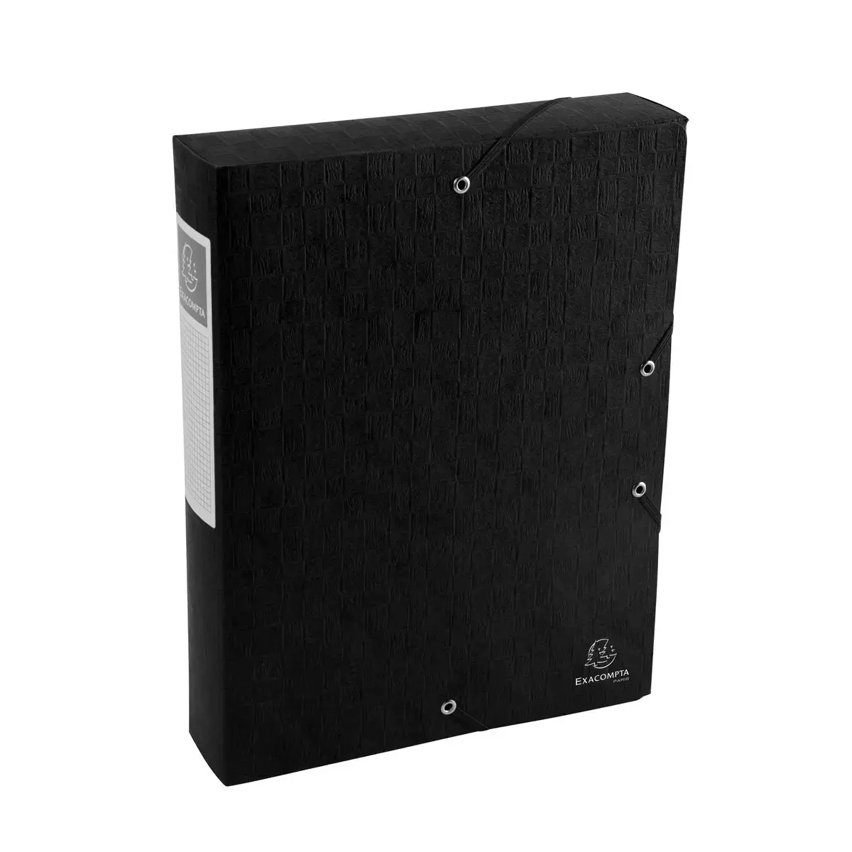 Boite de classement Exabox Dos 60mm Carte lustrée Scotten - A4 - Noir - EXACOMPTA photo du produit