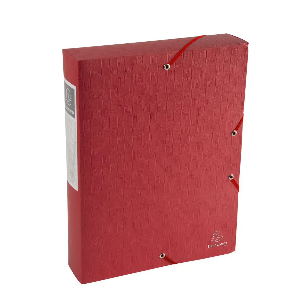 Boite de classement Exabox Dos 60mm Carte lustrée Scotten - A4 - Rouge - EXACOMPTA photo du produit