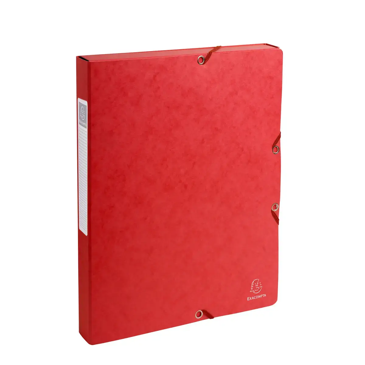 Boite de classement Exabox Dos 25mm Carte lustrée - A4 - Rouge - EXACOMPTA photo du produit