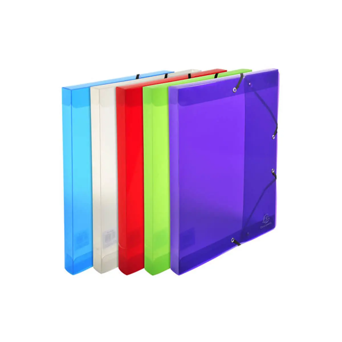 Boite de classement Exabox en polypropyl&egrave;ne - dos 25mm - Crystal Colours - A4 - Couleurs assorties - EXACOMPTA photo du produit