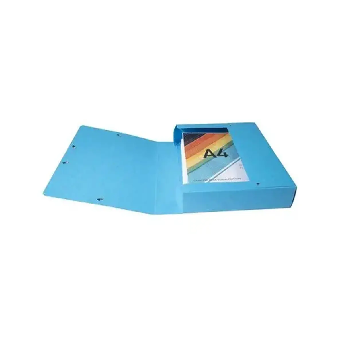 Boite de classement Exabox Dos 60mm Carte lustr&eacute;e - A4 - Couleurs assorties - EXACOMPTA photo du produit