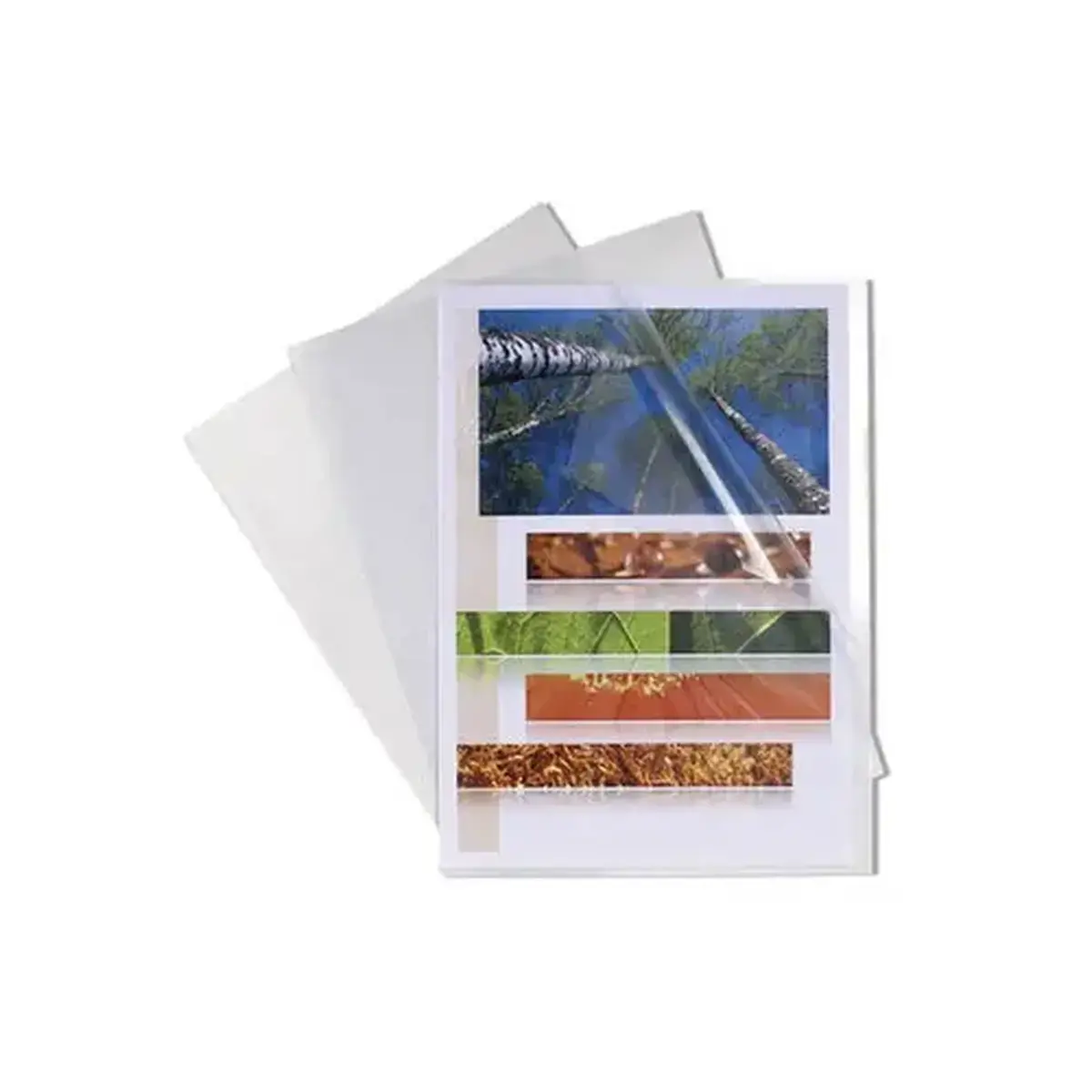 Sachet de 10 pochettes coin polypropyl&egrave;ne rigide haute r&eacute;sistance 20/100e - A3 vertical - Cristal - EXACOMPTA photo du produit