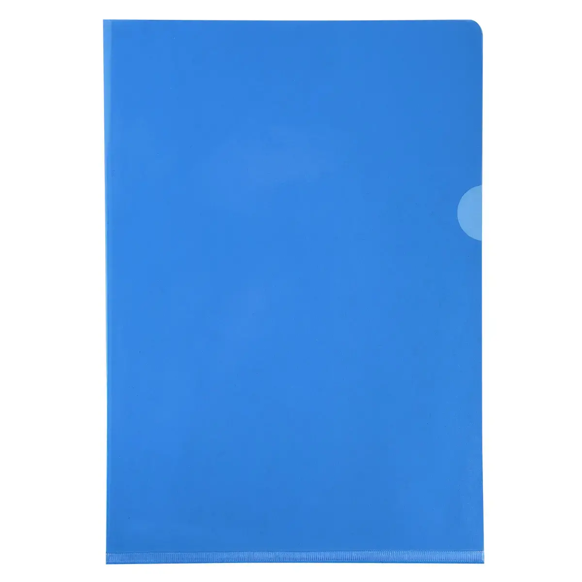 Sachet de 10 pochettes coin PVC lisse haute résistance 13/100e - A4 - Bleu - EXACOMPTA photo du produit