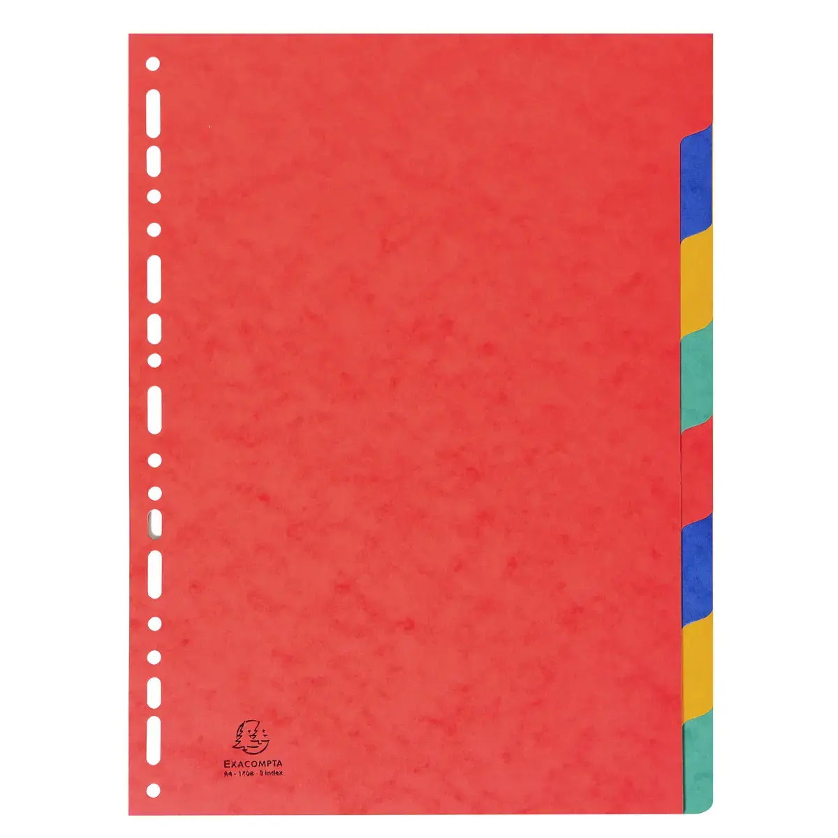 Intercalaires carte lustr&eacute;e 225g 8 positions - A4 - EXACOMPTA photo du produit