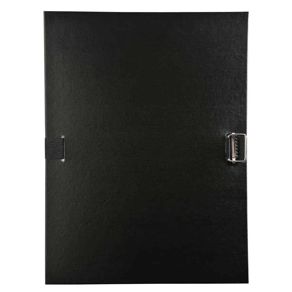 Chemise &agrave; sangle dos extensible avec rabat en pied et boucle &agrave; coulisseau crant&eacute; - polypropyl&egrave;ne - Noir - EXACOMPTA photo du produit