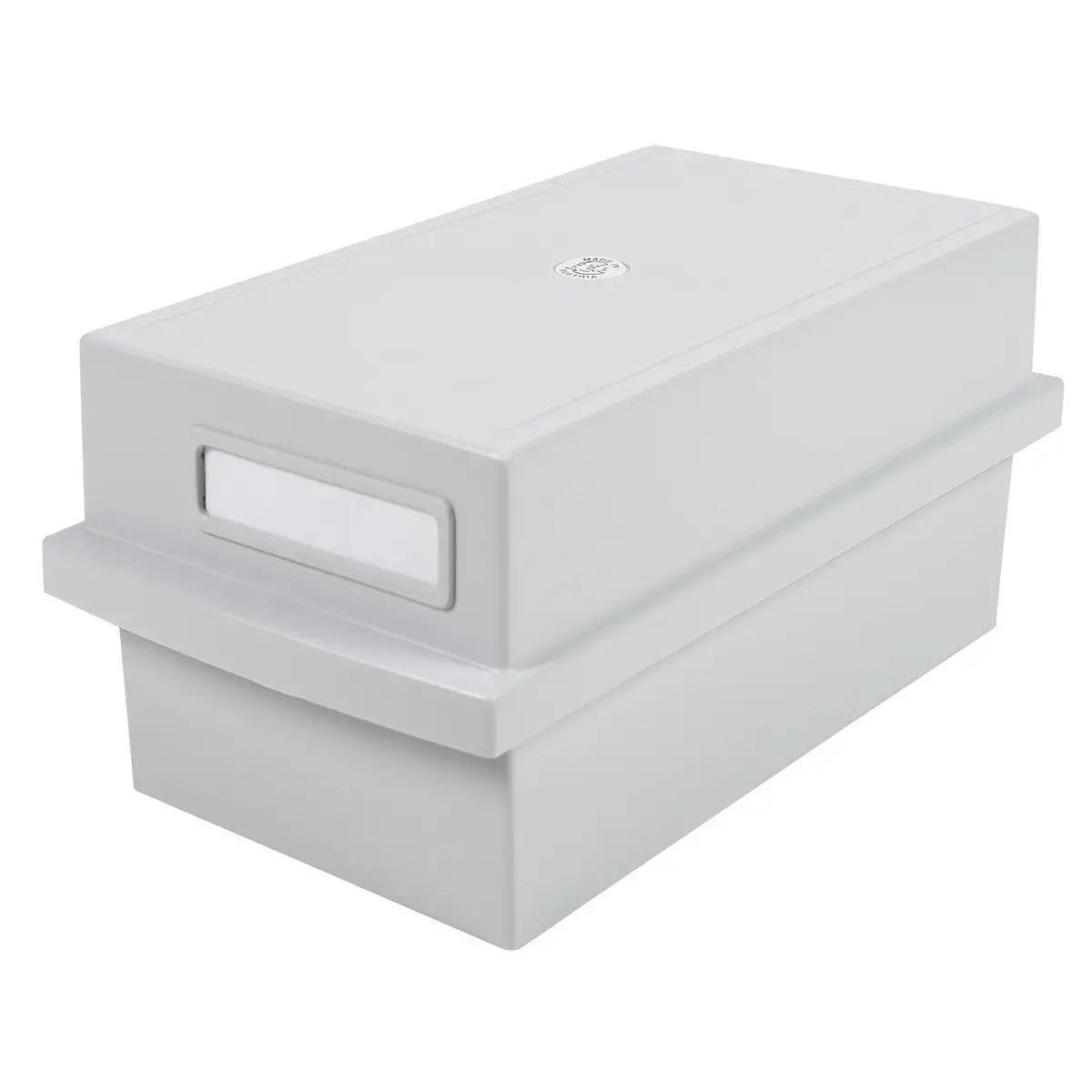 Bo&icirc;te &agrave; fiches "K" DIN A7 - Gris lumi&egrave;re - EXACOMPTA photo du produit