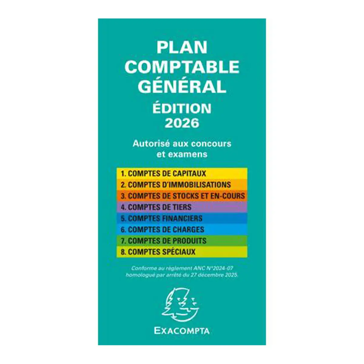 Plan comptable général avec couverture plastique 17,5x9cm - EXACOMPTA photo du produit