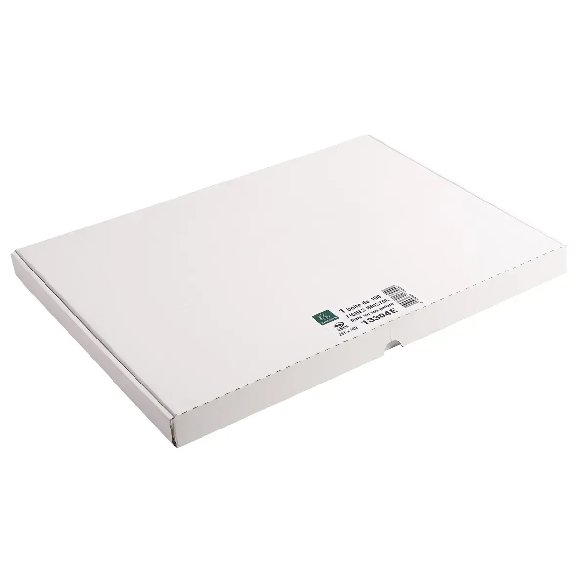 Étui de 100 fiches - bristol uni non perforé 297x420mm - Blanc - EXACOMPTA photo du produit