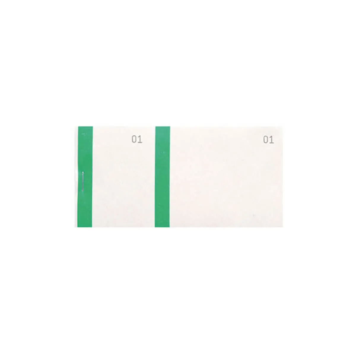 Bloc vendeur à bande couleur 100 feuillets double numérotage - Format 6 ,6x13,5 cm - Vert - EXACOMPTA photo du produit