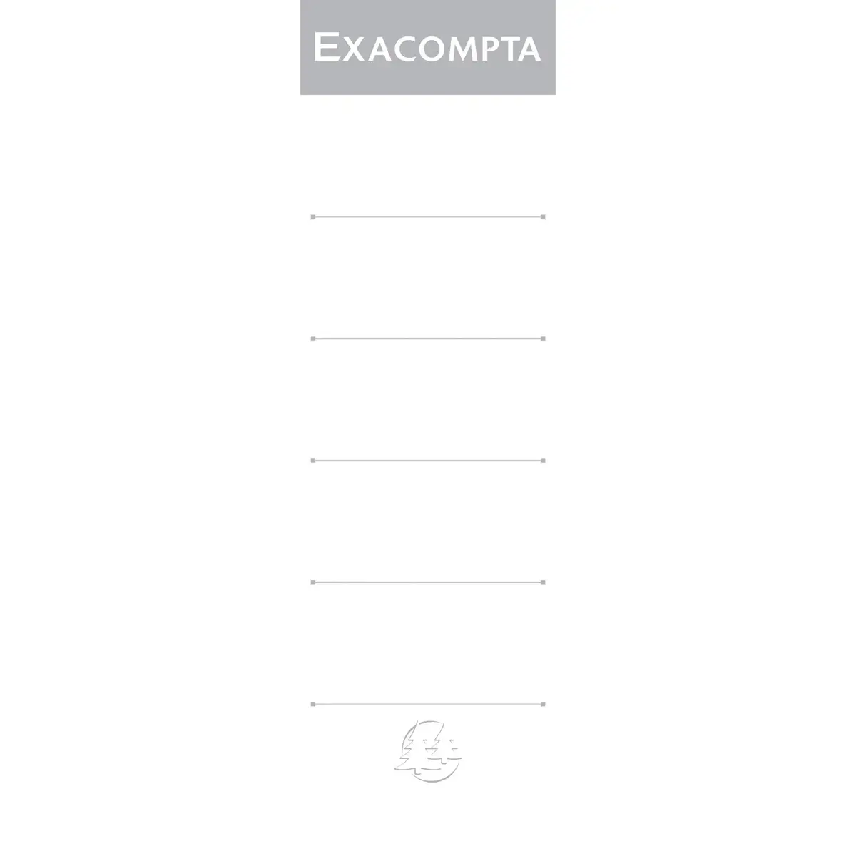 Paquet de 10 &eacute;tiquettes autocollantes pour classeur a levier dos de 80mm - Blanc - EXACOMPTA photo du produit
