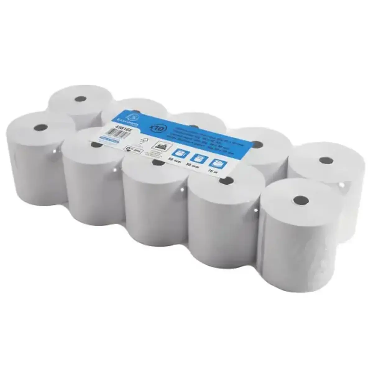 Bobine pour tickets de caisse 80x80 mm - 1 pli thermique 55g/m2 sans BPA. - EXACOMPTA photo du produit