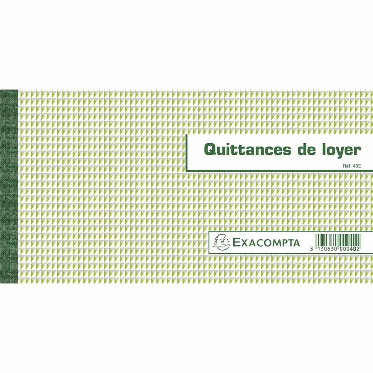 Carnet à souche "Quittances de loyer" 50 feuilleslets - Format horizontal de la quittance 13 x 18,5 cm - Exacompta photo du produit