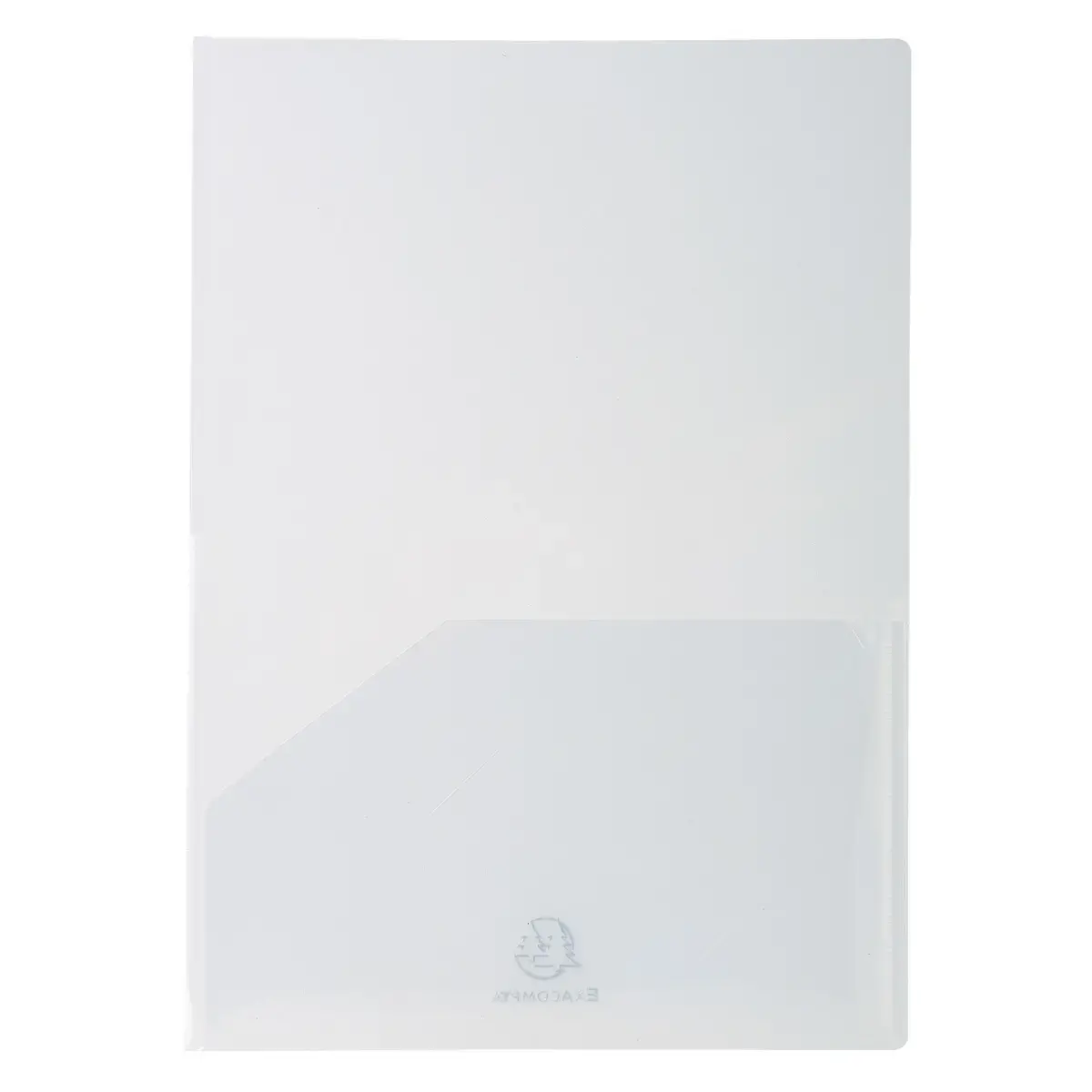 Sachet de 10 chemises double poche polypropylène souple 20x100e - A4xA3 - Cristal - EXACOMPTA photo du produit
