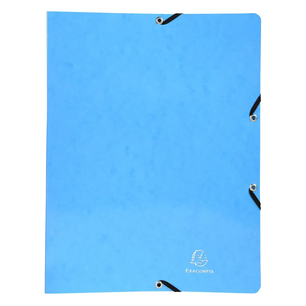 Classeur à élastiques 2 anneaux 15mm Iderama - A4 - Bleu clair - EXACOMPTA photo du produit