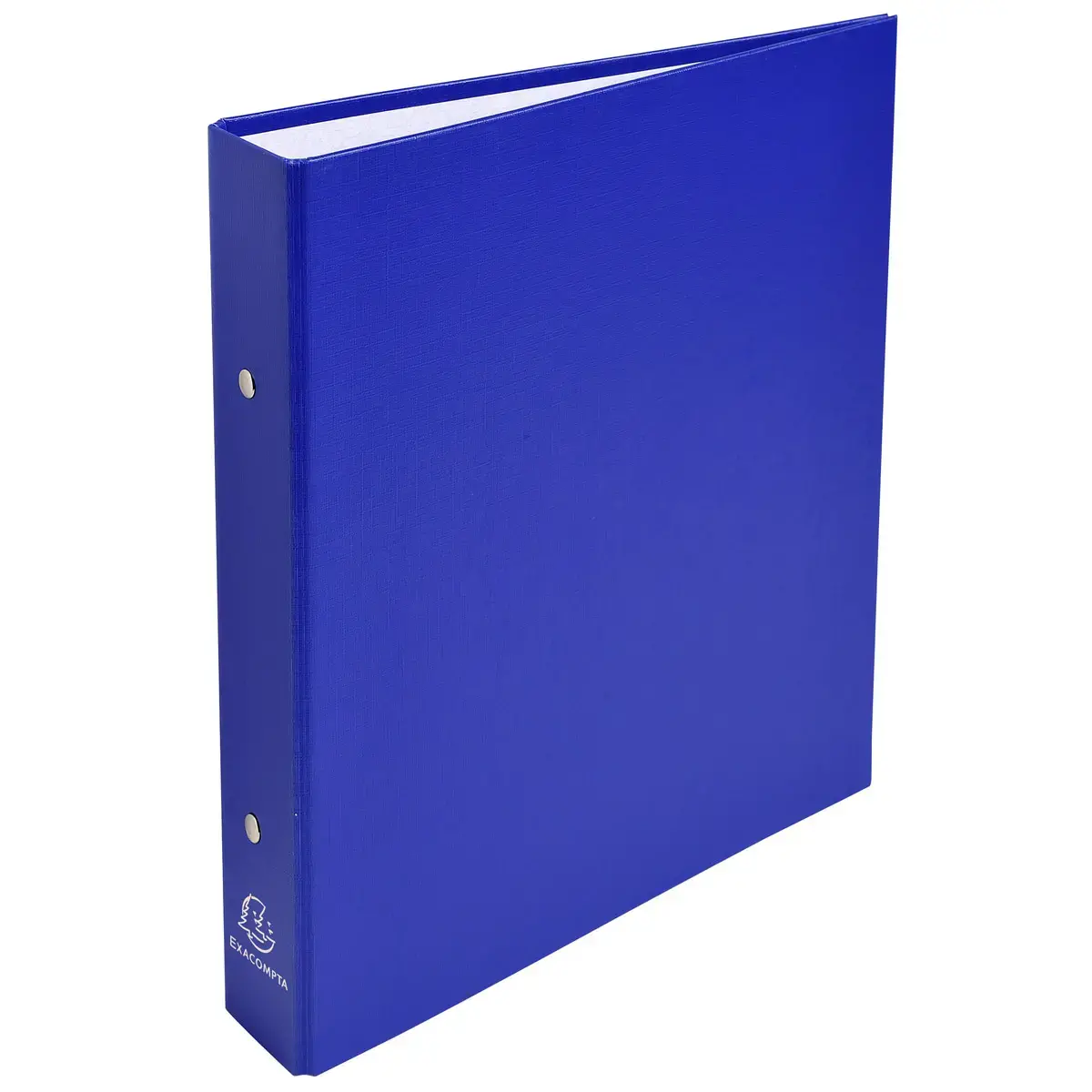 Classeur rembord&eacute; prolypropyl&egrave;ne 2 anneaux 30mm - A5 - Bleu - EXACOMPTA photo du produit