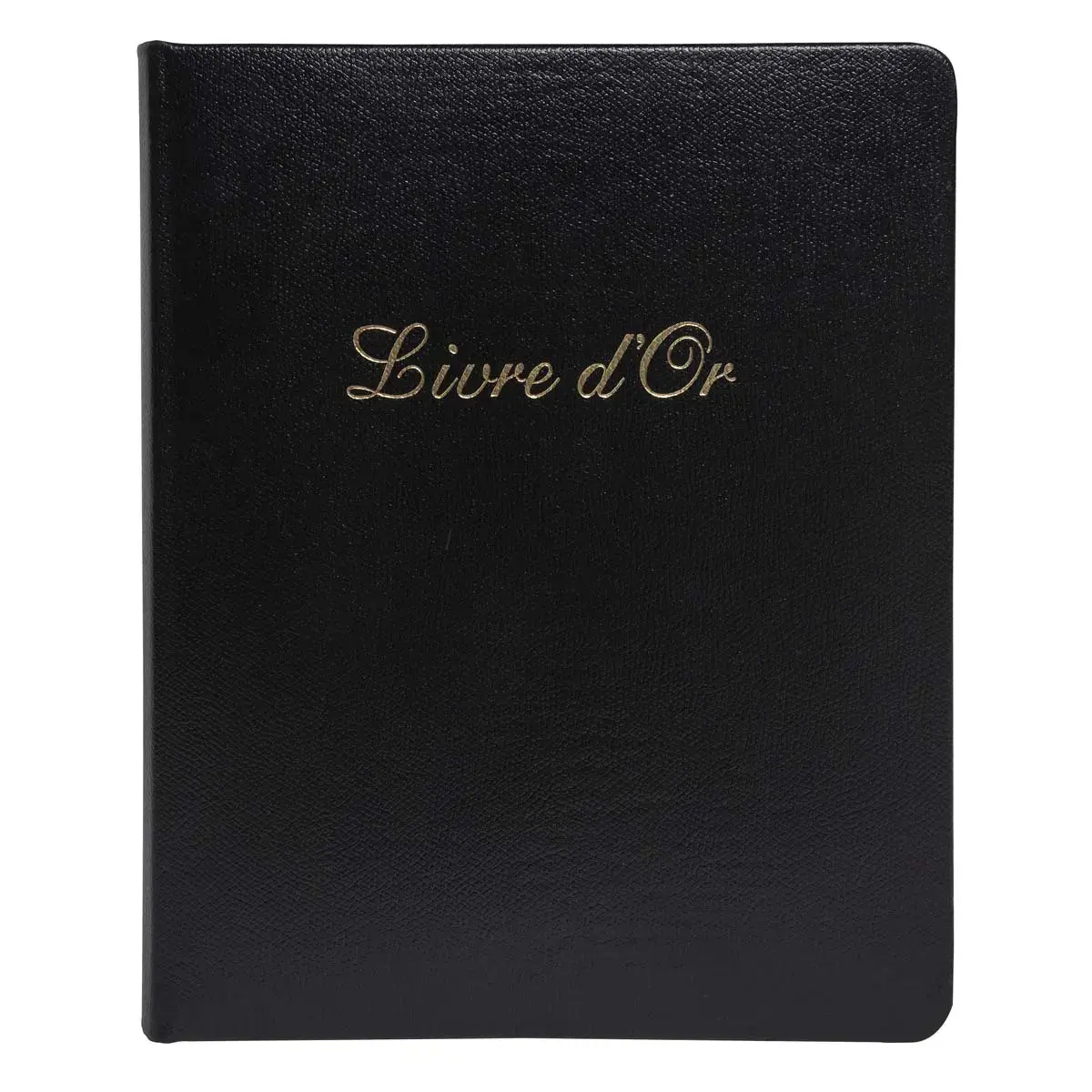 Livre d'or Cuir Alpille 140 pages ivoire - 26x22cm vertical - Noir - EXACOMPTA photo du produit