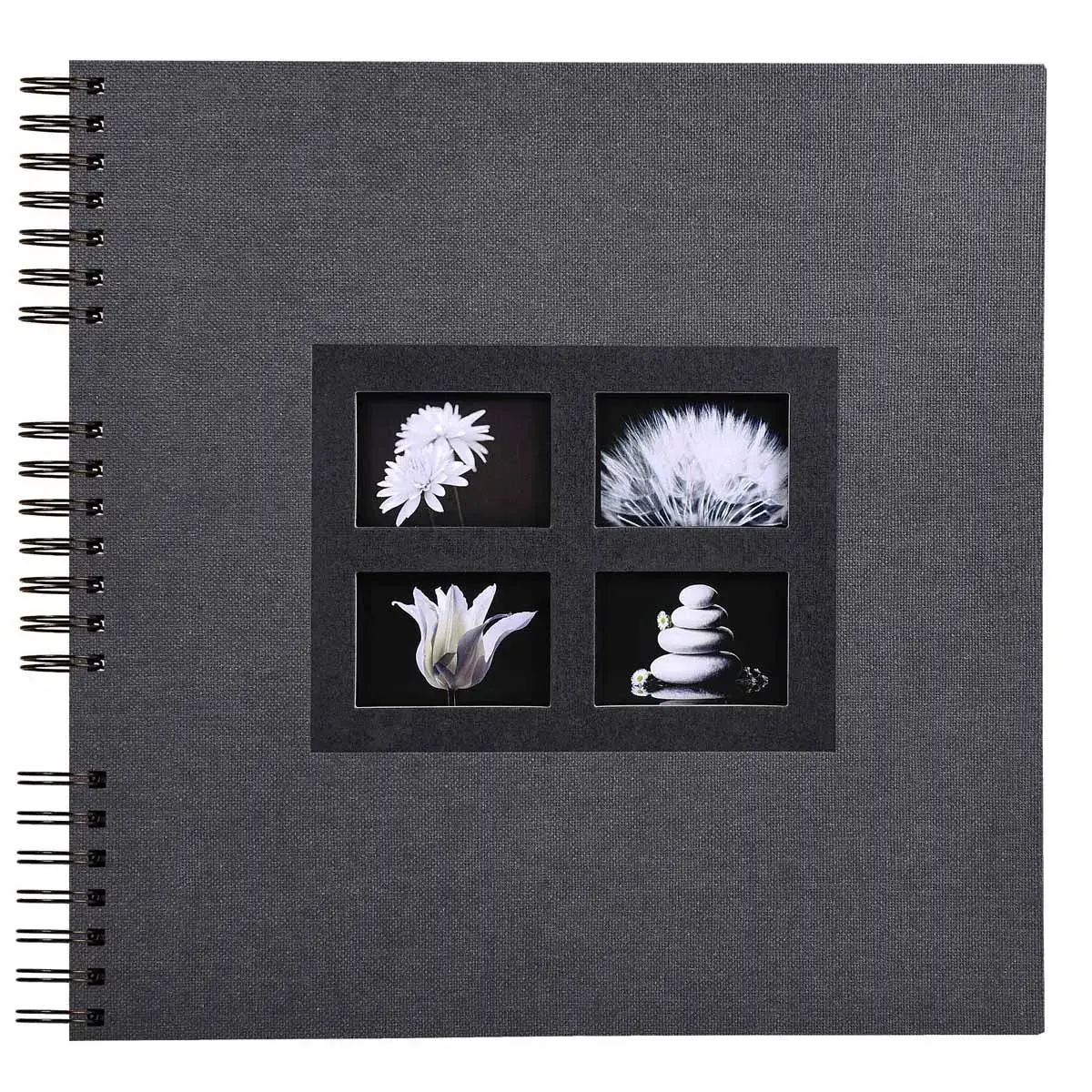 Album photos à spirales 60 pages noires Passion - 32x32 cm - Noir - EXACOMPTA photo du produit