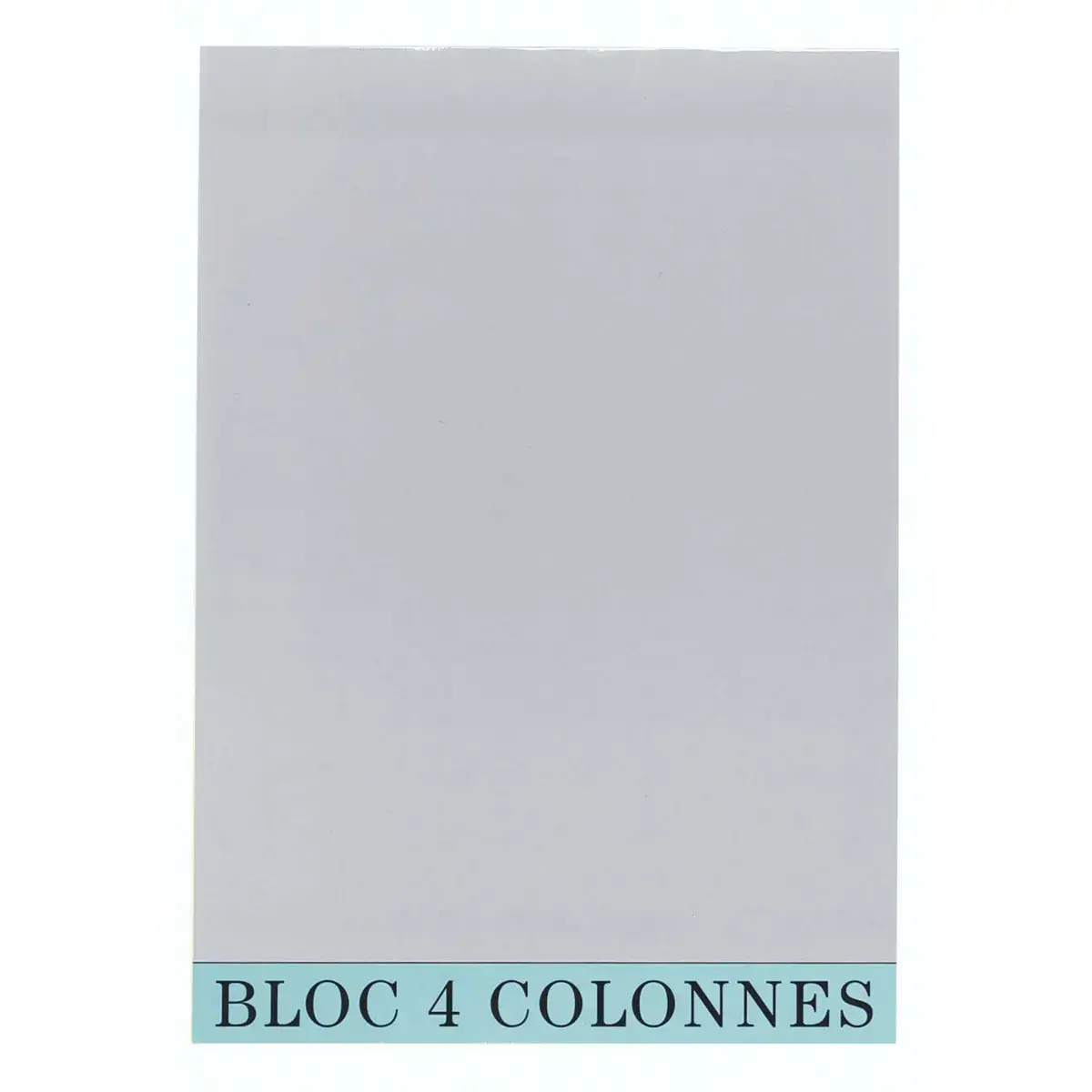 Bloc de contr&ocirc;le comptable 29,7x21cm - 4 colonnes - 70 feuillets - Gris - EXACOMPTA photo du produit