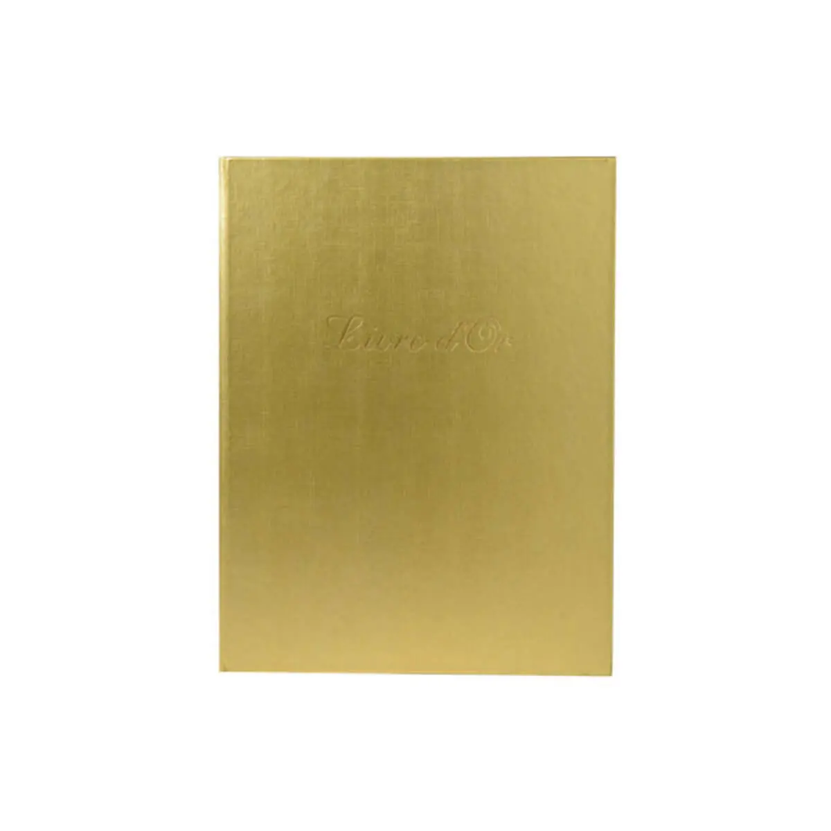 Livre d'or Balacron avec titre 100 pages blanches - 27x22 cm vertical - Or - EXACOMPTA photo du produit