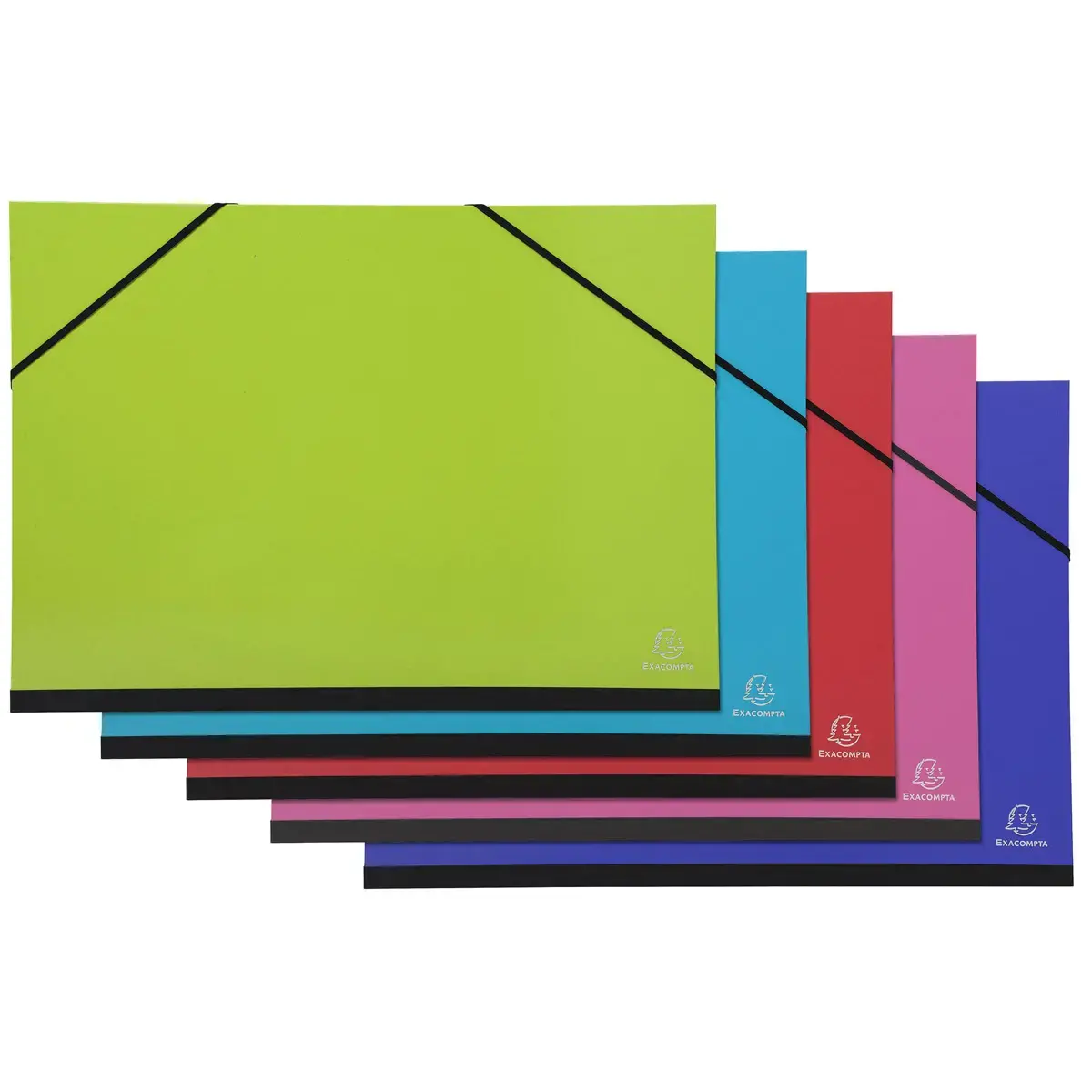 Carton &agrave; dessins avec &eacute;lastiques IDERAMA - A3 - Couleurs assorties - EXACOMPTA photo du produit