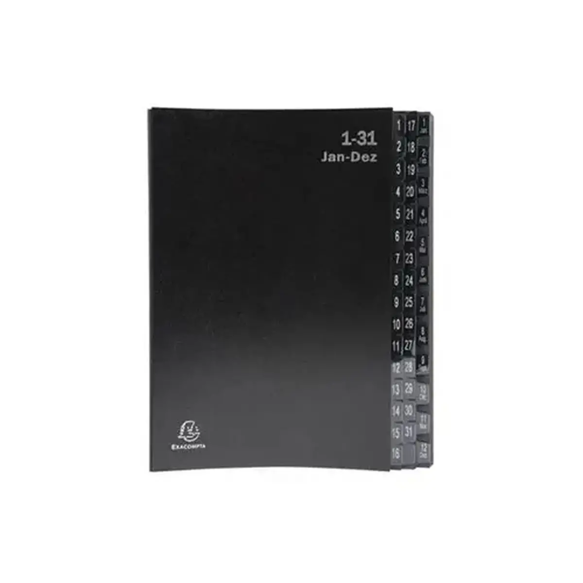 Trieur rigide Economique Ordonator 32 compartiments alphanumériques - 24x34cm - Noir - EXACOMPTA photo du produit