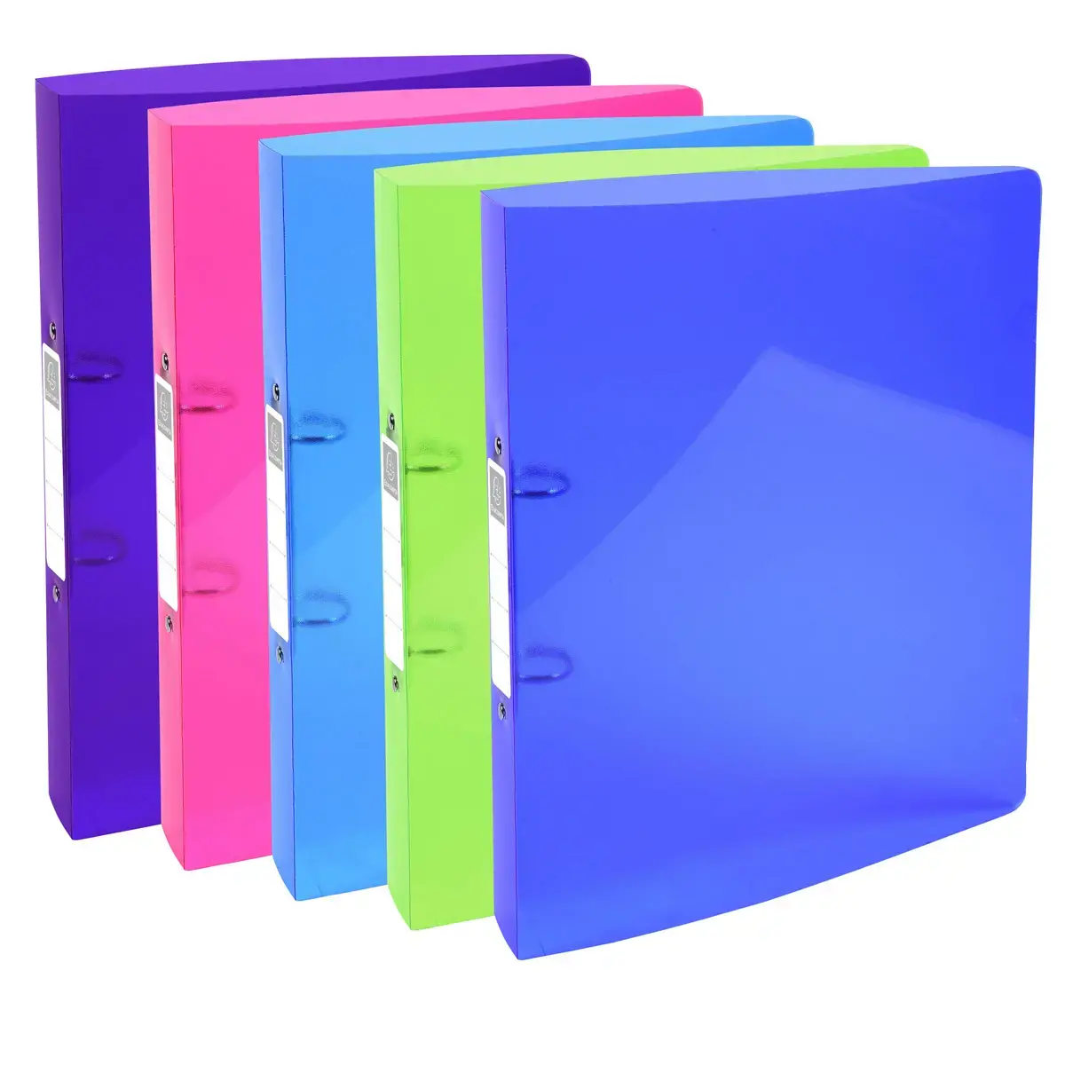 Classeur 2 anneaux 30mm IDERAMA PP polypropyl&egrave;ne 7/10e - A4 maxi - Couleurs assorties - EXACOMPTA photo du produit